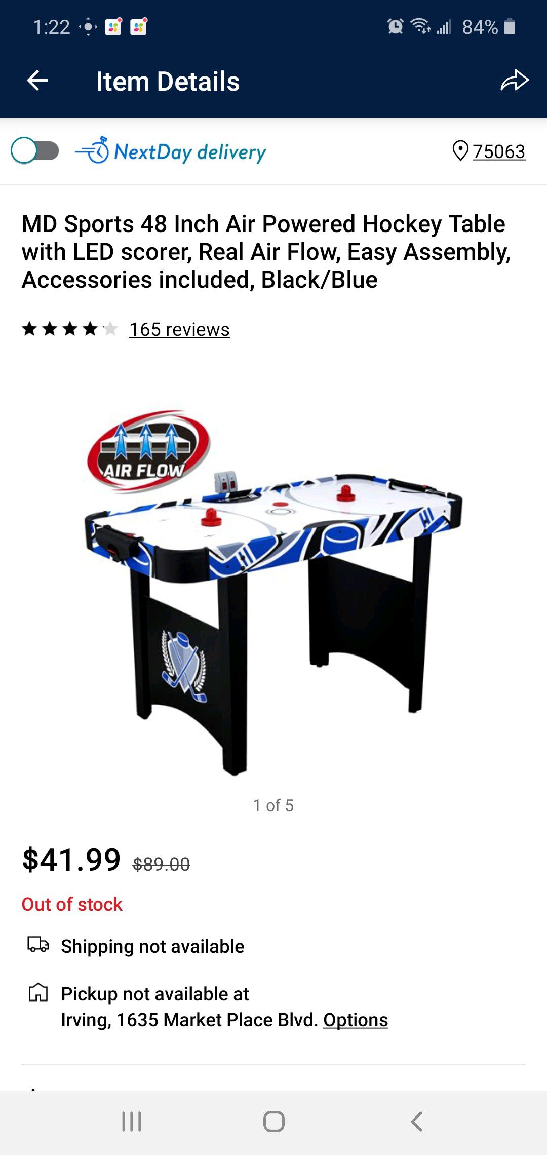 Air powered Hockey table