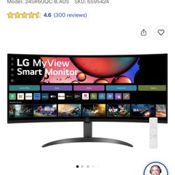  🖥️ FOR SALE / SE VENDE / 2 LG 34” UltraWide Smart Monitors