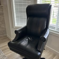 DC#105-PBR - DESK CHAIR Leather Desk Chair