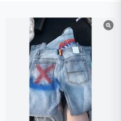 Jacket and blue jeans for men.