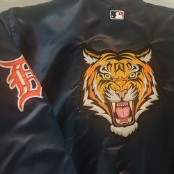 Vintage MLB Detroit Tigers Satin Jacket by Majestic Men’s Size XL