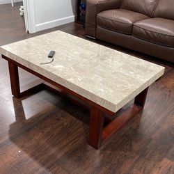 Coffee table with side tables