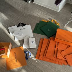 Hermes, Chanel, Goyard Shopping Bags And Boxes