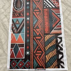 Unframed Vinyl African Art