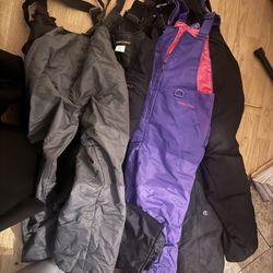 Kids Snow Bibs Size 7/8 