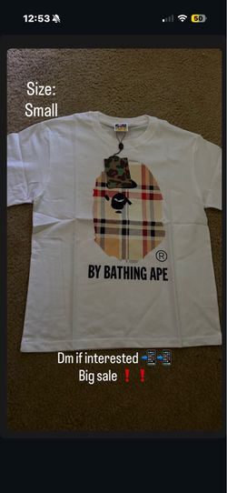 White Burberry bape
