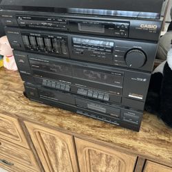 OLD CASIO RADIO SET WITH SUBWOOFERS