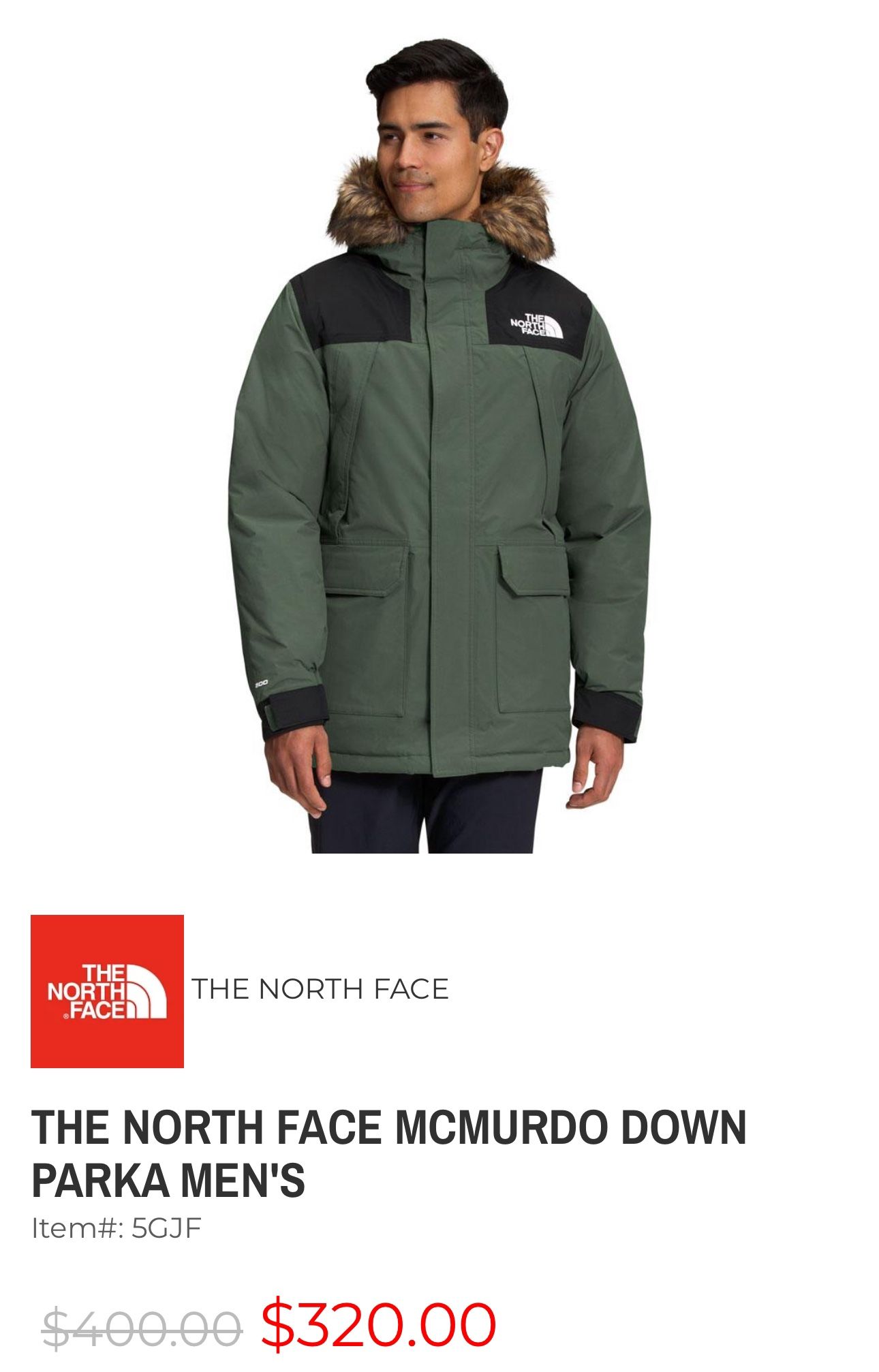 The North Face Down Parka Men’s small