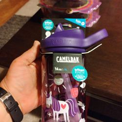 PCamelBak Eddy+ 14oz Kids Water Bottle with Tritan Renew – Straw Top, Leak-Proof When Closed


