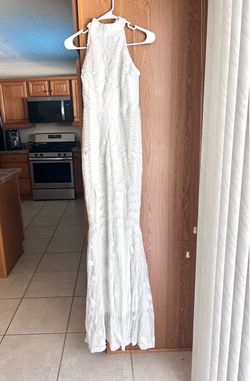 White formal dress