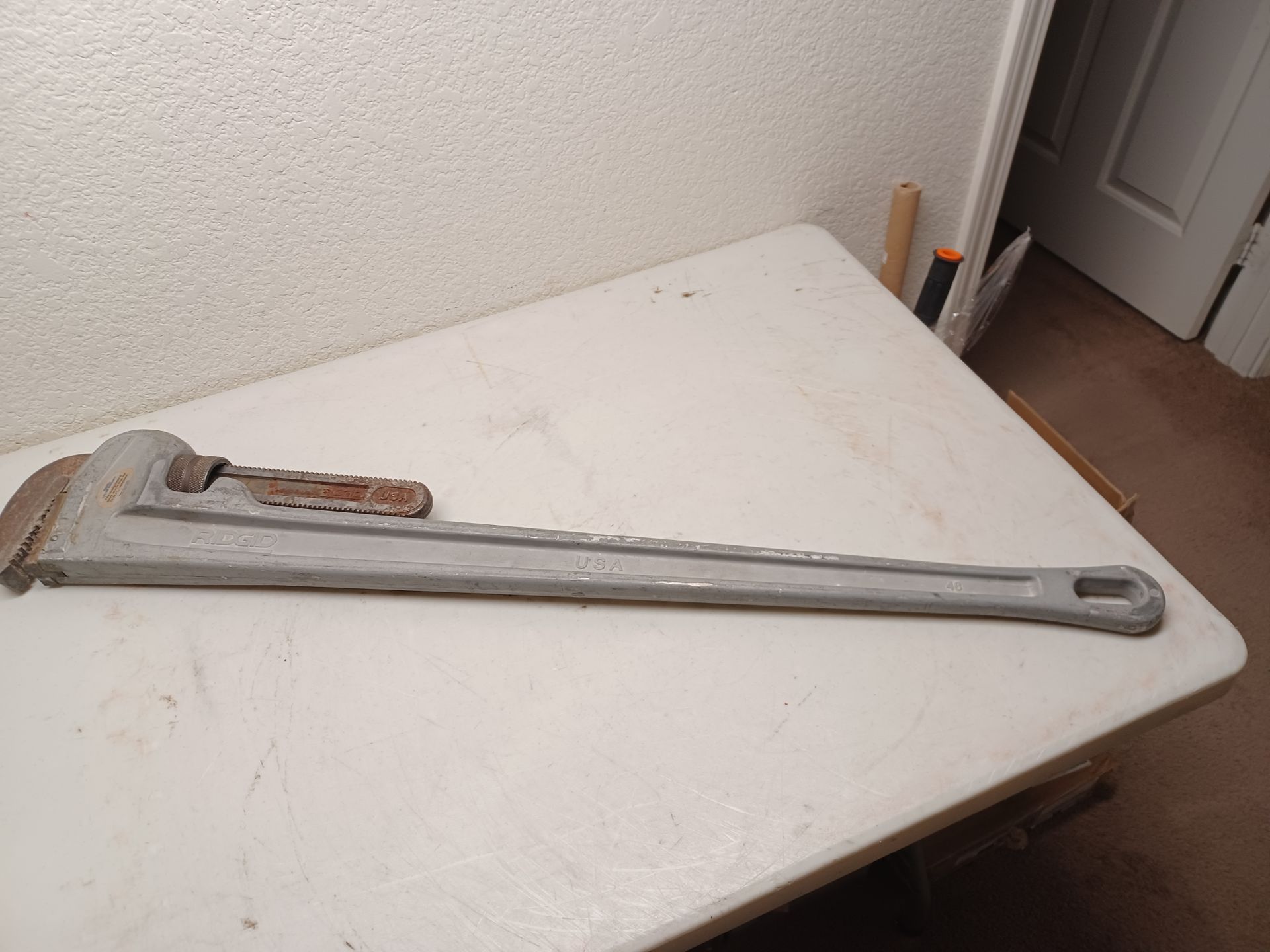 Ridgid 48 in. Aluminum Straight Pipe Wrench