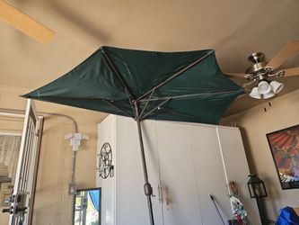 GREEN HALF UMBRELLA
