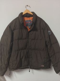 Eddie Bauer bomber goose down jacket xl