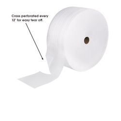 24" x 900' Foam Cushion Roll - 1/16" Thickness Price: $102.00 Description: Polyethylene Foam Wrap - perforated every 12 inches to eliminate hand cutti
