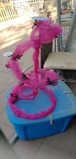 Pink . Candle holder