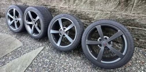 Corvette Original сб wheels, Powder Coated, with new Cooper tires, New TPMS sensors and lug nuts.