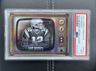 TOM BRADY TOPPS CHROMPOSITE PSA 9