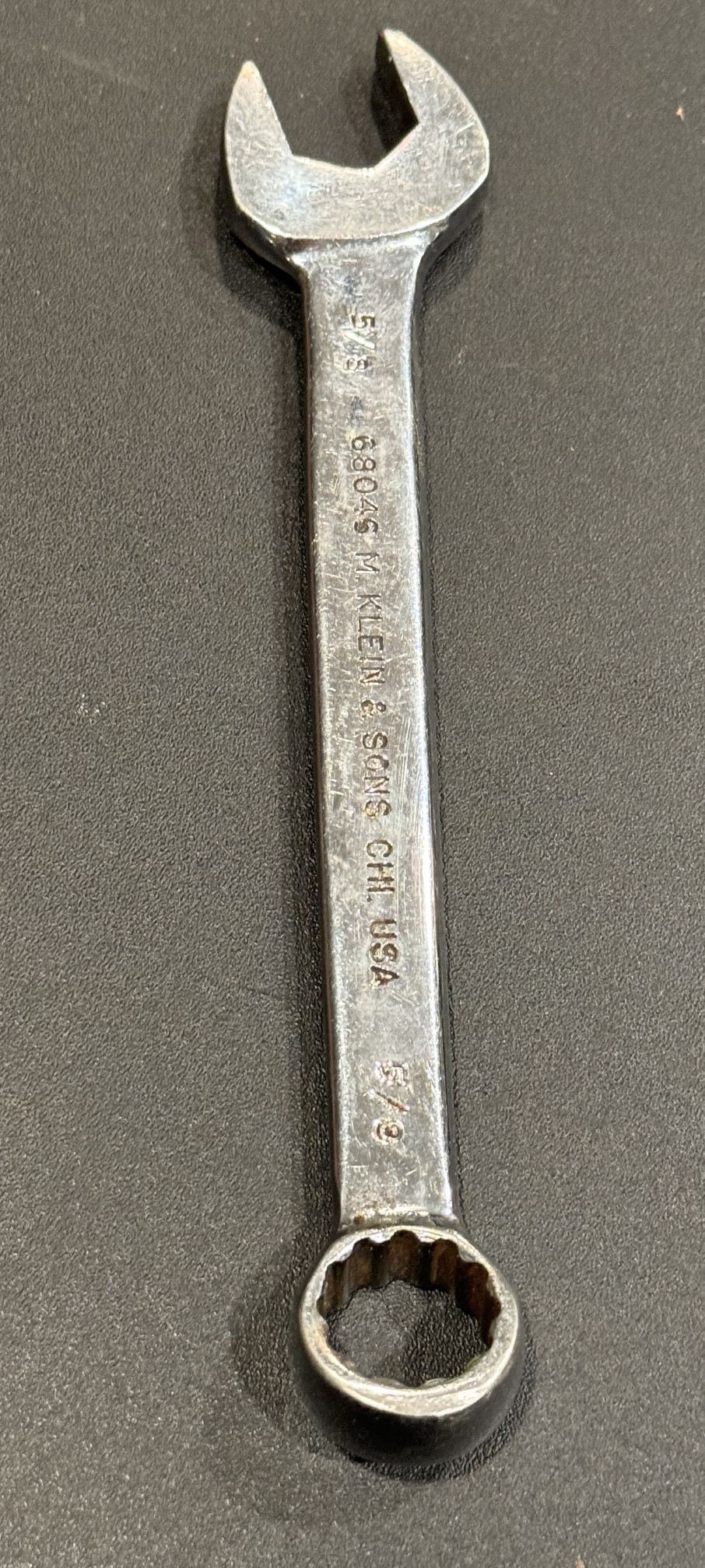 Vintage M. KLEIN & SONS 12pt Combination Wrench 5/8” 68046