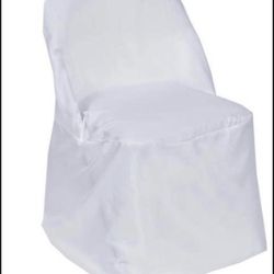 White Folding Chair Covers & Napkins 20 Count