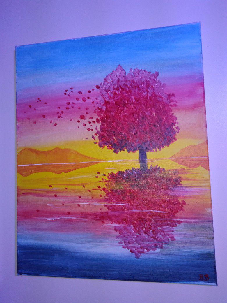 Fall Sunset Painting ! 