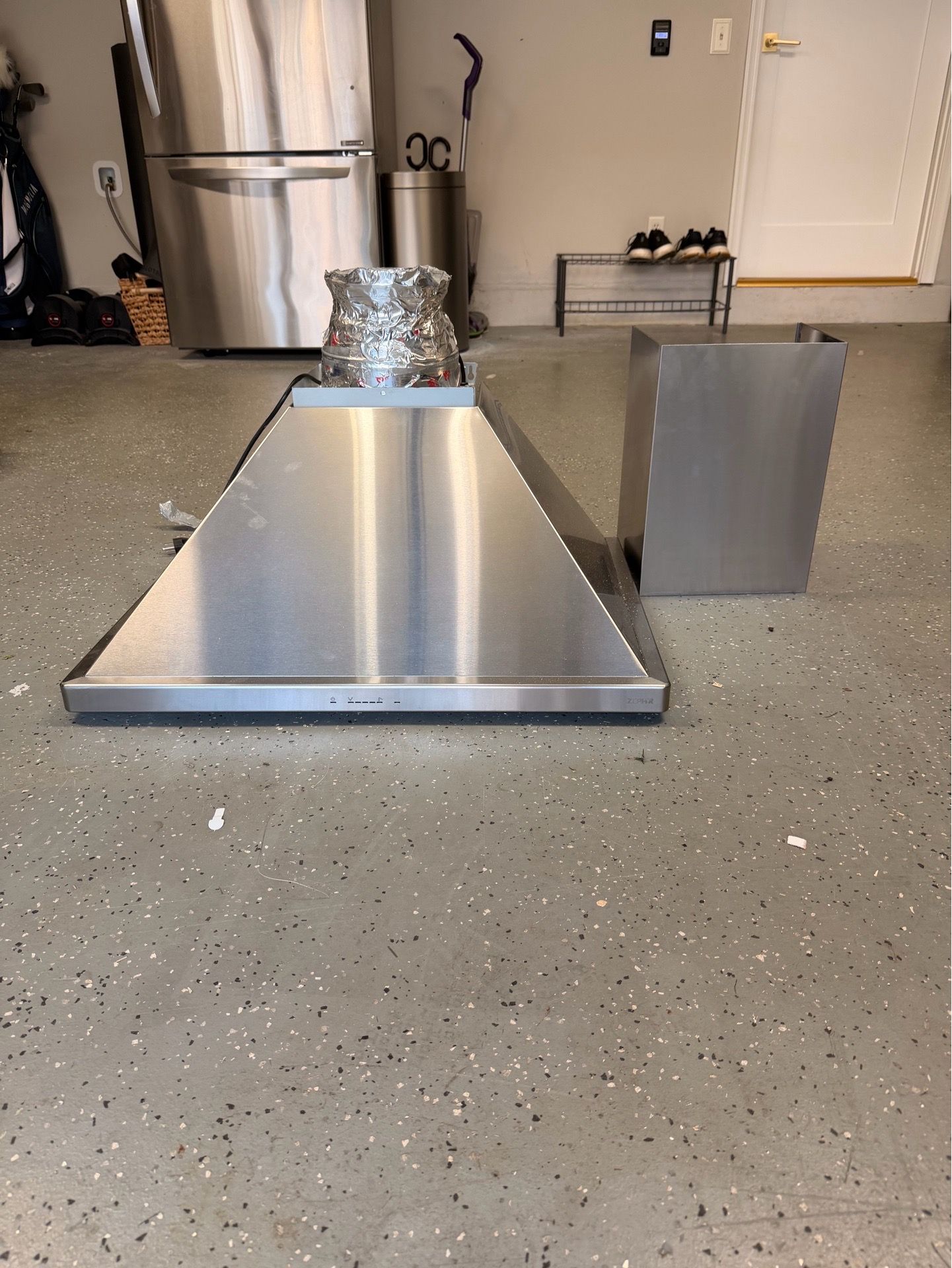 Zepher stainless steel hood