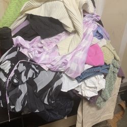 Box Filled With Women’s Clothes.
