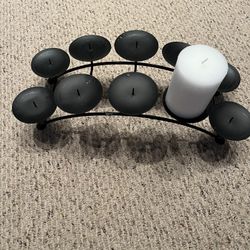 Black Metal Candle Holder