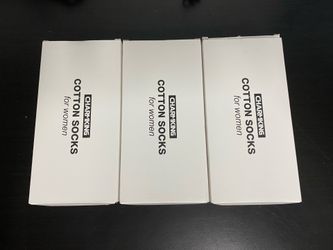 3 boxes of women’s low cut socks - new