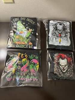 Lot of 4 Graphic T-Shirts New in Packaging