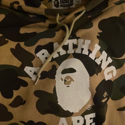 A Bathing Ape 1st Camo College Pullover Hoodie 