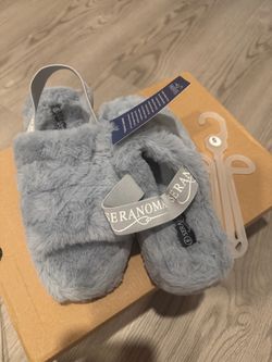 Seranoma Fluffy Slippers Blue