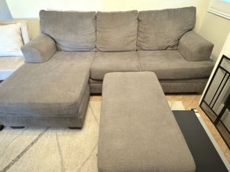 Couch Interchangeable with Ottoman 