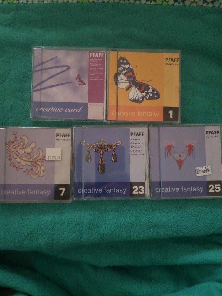 Pfaff Embroidery Machine Card Lot