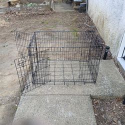 Full Size Double Door Dog Kennel w/ Cover., , s