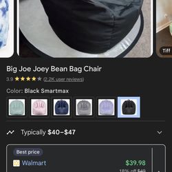 Big Joe Joey Bean Bag Chair 