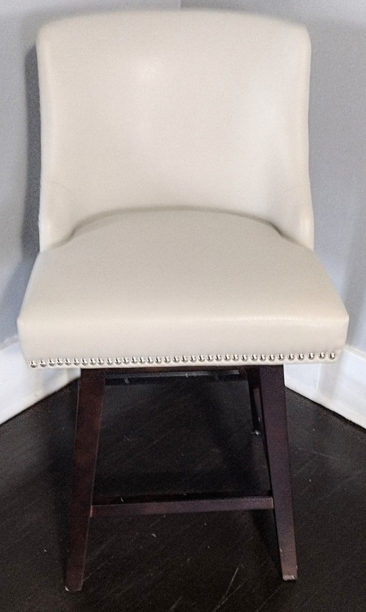 Chita Living - Asher - Light Gray - Swive- Nailhead Trim Bar/Counter Stool *NEW*