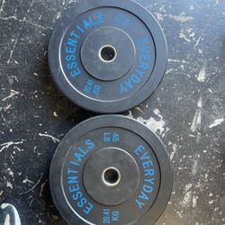 Essentials 45lb Bumper Plate Set