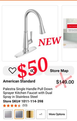 American Standard Palestra Pull-Down Kitchen Faucet – New