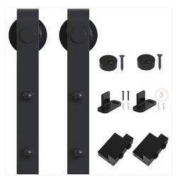 Black barn door hardware