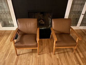 Faux Leather Chairs