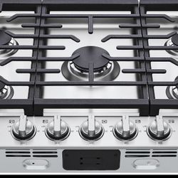 LG 30” Stainless Steel 5-Burner Gas Cooktop – New Open Box