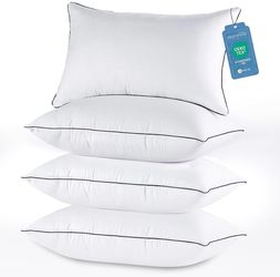 JOLLYVOGUE Pillows Queen Size Set of 4