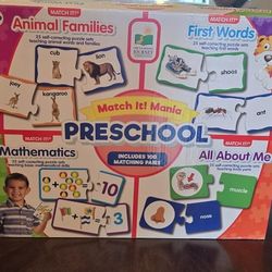 Preschool  Matching Game Cards