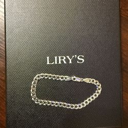 Silver Curb Link Bracelets - 5.5mm / 7.5" small