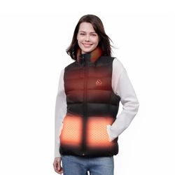 AVIDIA Heated Down Vest for Women with Battary Pack, Rechargeable Women's Lightweight Heating Vest for Hunting, Gifts