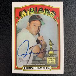 Chris Chambliss 2021 Topps Heritage Certified Autograph Baseball Card