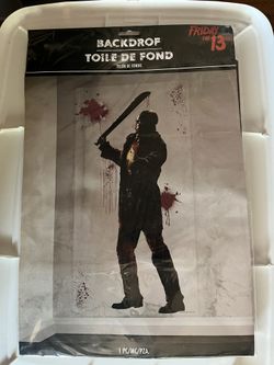 2 Plastic Backdrops Jason / Pennywise 