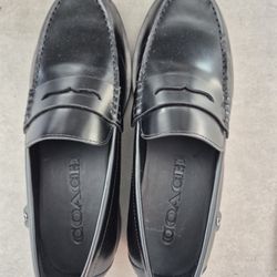 COACH Men's Black Leather Loafers.Size 9. Brand New. Never used