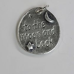 James Avery To the Moon and Back Sterling Silver Charm
