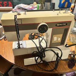 White Vintage Sewing machine